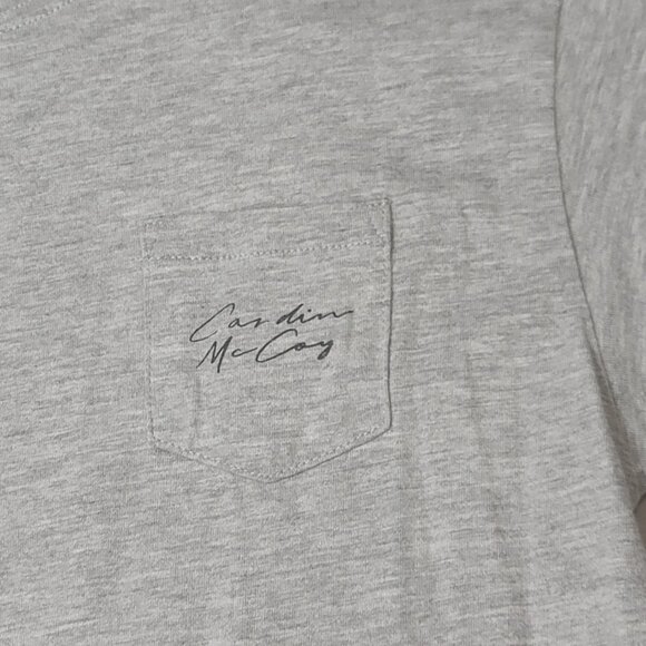 Cardin McCoy gray tshirt (Size L) 'Always Be Yourself Unless..' graphic on back - Picture 6 of 10